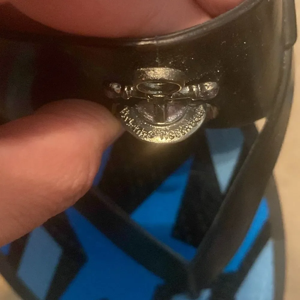 Like New Vivienne Westwood Womens Rubber Flip Flop Slides